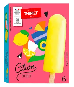 Thiriet bâtonnets de glace citron 6x55ml