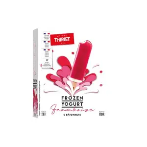 Thiriet bâtonnets de glace Frozen Yogurt framboise 6x55ml
