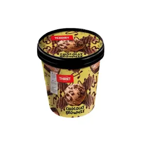 Thiriet pot de glace chocolat brownie 500ml