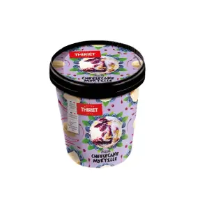 Thiriet pot de glace chocolat cheesecake myrtille 500ml