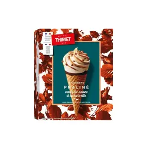 Thiriet cônes de glace praliné 6x120ml