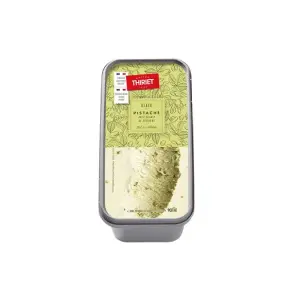 Thiriet bac de crème glacée pistache avec éclats de pistache 900ml