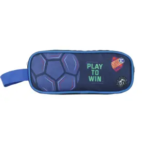Trousse 2 zip ronde motif foot 23 cm - AUCHAN