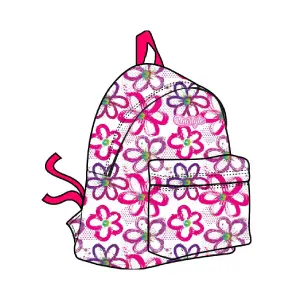 Sac à dos 40cm 2 poches fille différents coloris