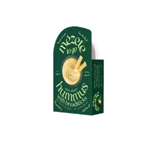 Houmous avec mélange de zaatar piquant 92g - MEZETE