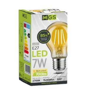 Ampoule LED GOLD A60 7W E27 - MGS