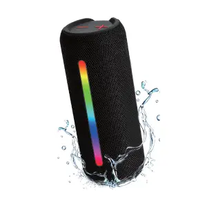 Enceinte bluetooth LED 20W IPX5 MF109356 noir - CITYTEK