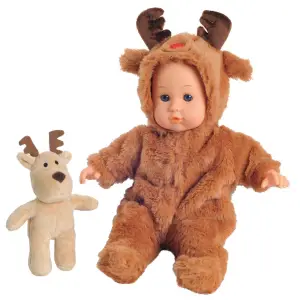 Coffret bébé doux avec animal 35cm - ONE TWO FUN