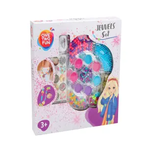 Assortiment perles bijoux 30x30,5x5cm - ONE TWO FUN