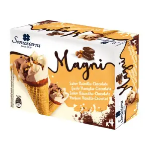 Somosierra cônes de glace Magni vanille chocolat 4x120ml