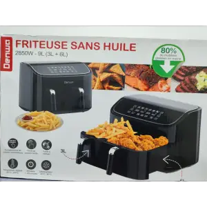 Dual air fryer 3L + 6L = 9L 2850W AF324AC - DENWA