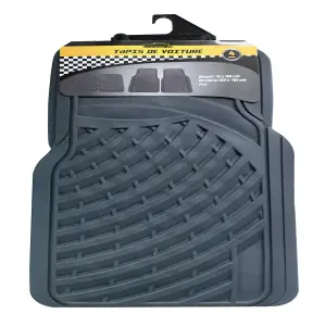 Tapis PVC 4 pièces 3,80 Kg noir YH23071701B