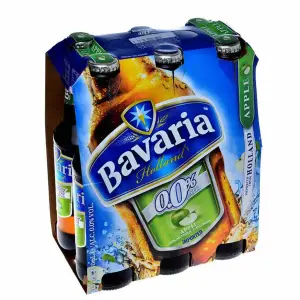 Bavaria sans alcool saveur pomme 6x33cl