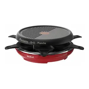 Raclette colormania grill plancha 6 coupelles rouge RE12A512 - TEFAL