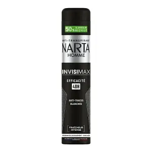 Déodorant homme invisimax anti-Traces blanches 48h 200ml - NARTA