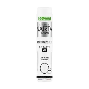 Déodorant homme Invisimax 0% efficacité 48h 200ml - NARTA