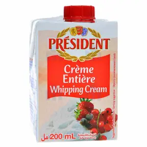 Crème UHT entière 35,1% MG 20cl - PRÉSIDENT
