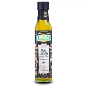 Huile d'olive extra aromatisée à l'ail 250ml - LUGLIO