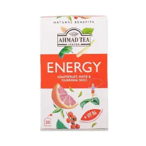 Thé naturel aromatisé graines de pamplemousse et guarana 20 sachets - AHMED TEA