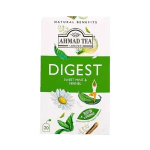 Thé naturel aromatisé menthe douce et fenouil 20 sachets - AHMED TEA