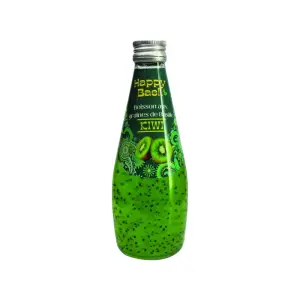 Happy Basil Boisson kiwi aux graines de basilic 29cl