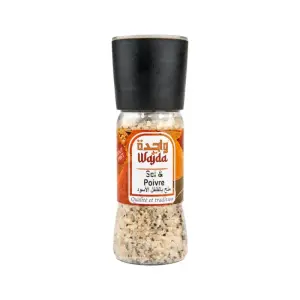 Moulin sel gros et poivre noir 210g - WAJDA