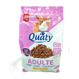 Croquettes de volaille pour chat adulte - QUATY