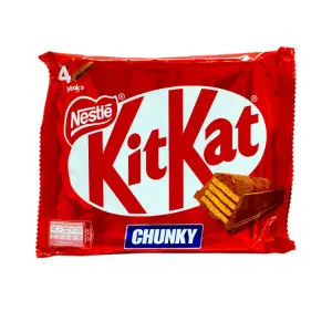 Gaufrette croustillante enrobée chocolat au lait fondant 4Finger 4x40g - KITKAT