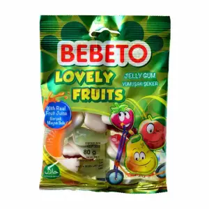 Gommes Lovely Fruits 100g - BEBETO