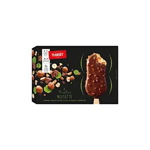 Thiriet 4 parenthéses noisette enrobage chocolat au lait 400ml