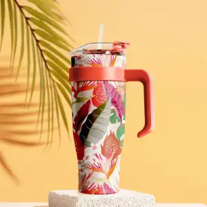 Mug de transport Miami fleurs tropicales M6