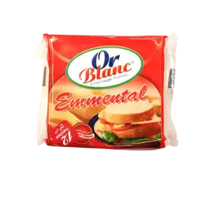 Tranche fromage fondu Emmental x12 200g - OR BLANC