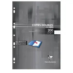 Copies doubles blanches perforees 210X297 200 page