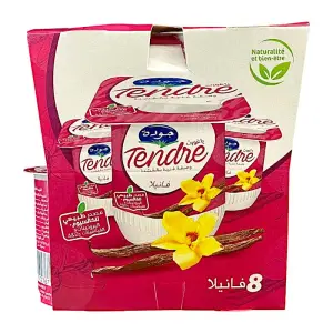 Yaourt saveur vanille Tendre 8x110g - JAOUDA