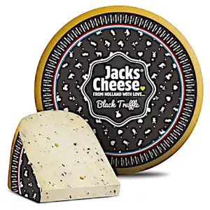 Fromage gouda aux truffes noirs bloc 100g - JACKS CHEESE