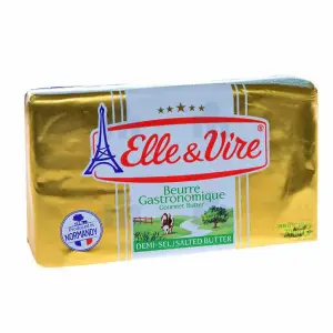 Beurre gastronomique demi-sel en plaquette 200g - ELLE & VIRE