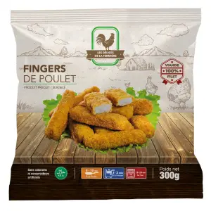 Fingers de poulet panés 300g - LES DÉLICES DE LA FERMIÈRE