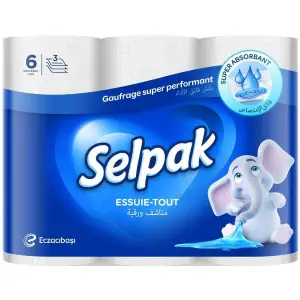 Essuie-tout super absorbant 3 plis x6 - SELPAK