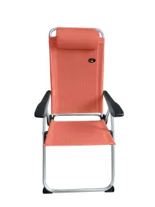 Chaise camping terracotta 59x109cm