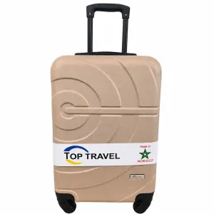 Valise ABS Athene beige moyen modèle