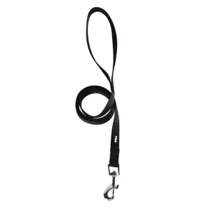 Laisse nylon noire 20mm 100cm - BUBIMEX
