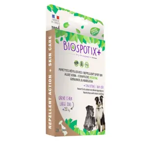 Pipettes répulsives pour grand chien L-XL >20kg Biospotix - BIOGANCE