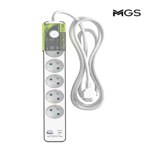 Bloc multiprises 5 P + USB A + USB C FS-05KU2 - MGS