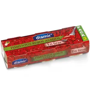 Bandes de poivron rôti 180g - DIAMIR