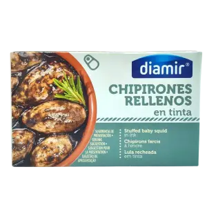 Petit calamar farcis à l'encre 120g - DIAMIR