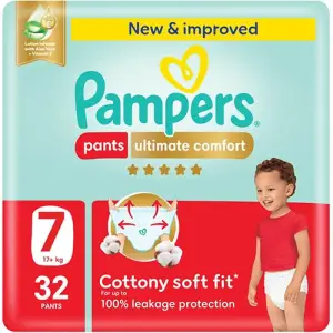 Couches-Culottes Premium Care taille 7(20+ Kg) x32 unités - PAMPERS