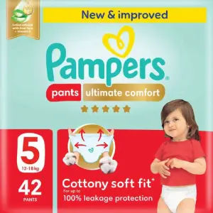 Couches-Culottes Premium Care taille 5(12-18Kg) x42 unités - PAMPERS