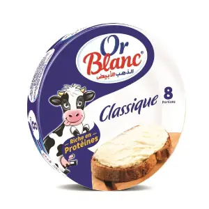 Fromage fondu 8 portions - OR BLANC