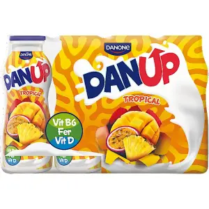 Yaourt à boire tropical 8x170g - DAN'UP