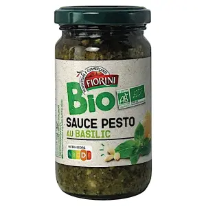Intermarché - Sauce pesto au basilic bio 190g - FIORINI